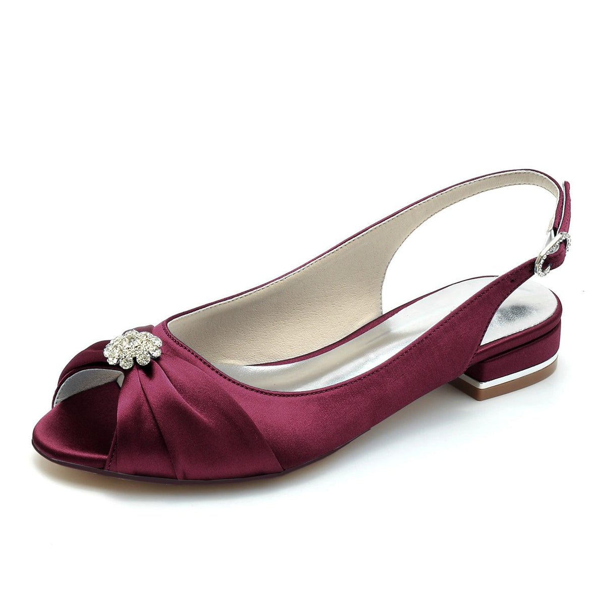 Flat Heel 2.5cm Silk-Like Shoes CK0280 - COCOMELODY