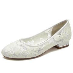 Flat Heel 2.5cm Lace Shoes CK0281 - COCOMELODY
