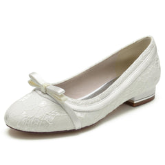 Flat Heel 2.5cm Silk-Like Lace Shoes CK0283 - COCOMELODY
