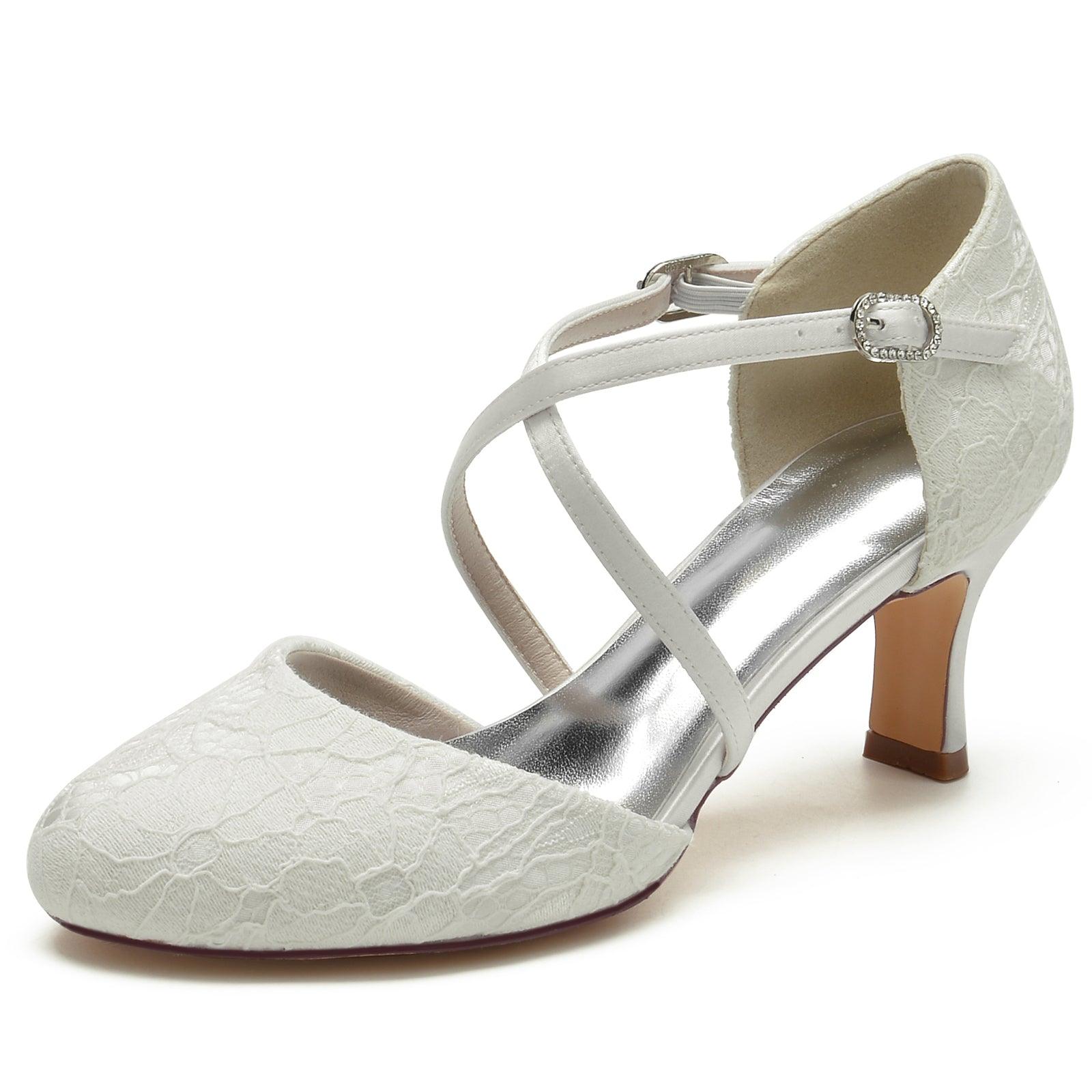Chunky Heel 6.5cm Lace Shoes CK0292 - COCOMELODY