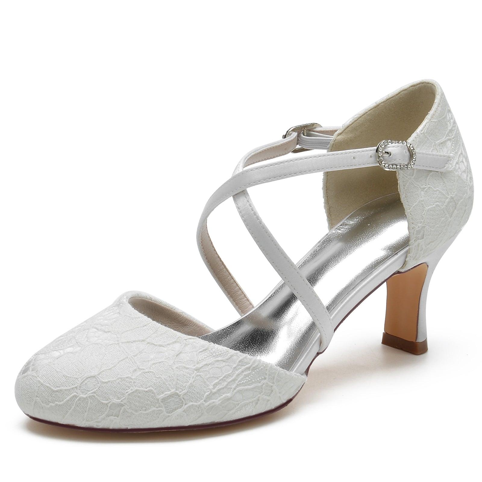 Chunky Heel 6.5cm Lace Shoes CK0292 - COCOMELODY