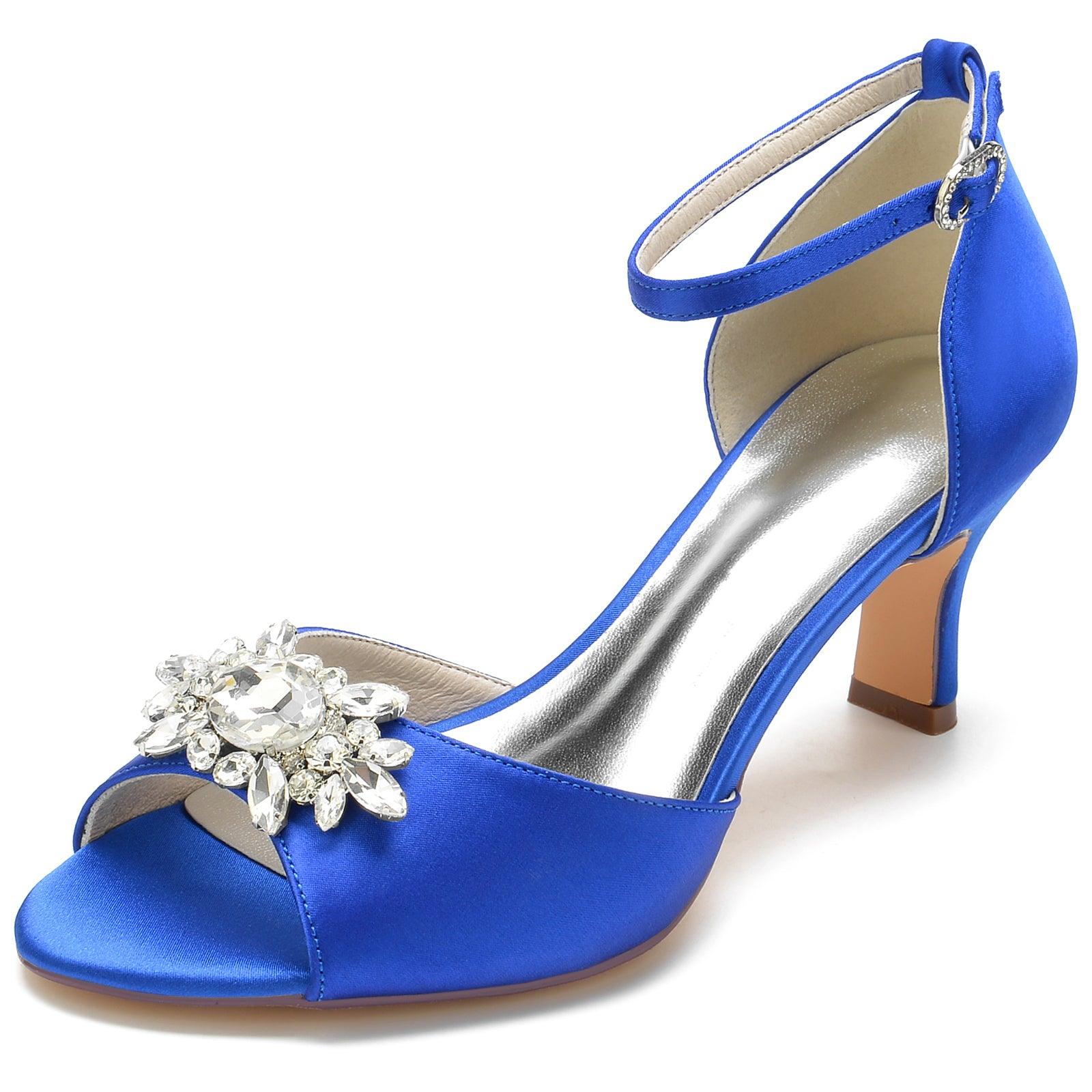 Chunky Heel 6.5cm Silk-Like Shoes CK0307 - COCOMELODY