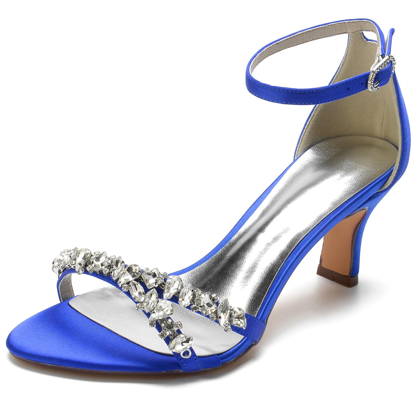 Chunky Heel 6.5cm Silk-Like Shoes CK0312 - COCOMELODY