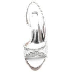Chunky Heel 6.5cm Silk-Like Shoes CK0316 - COCOMELODY