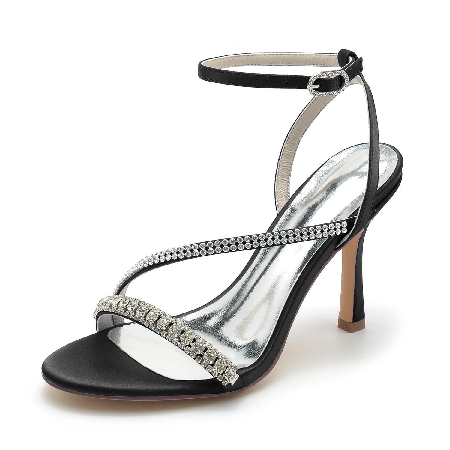 Stiletto Heel 9.5cm Silk-Like Shoes CK0328 - COCOMELODY