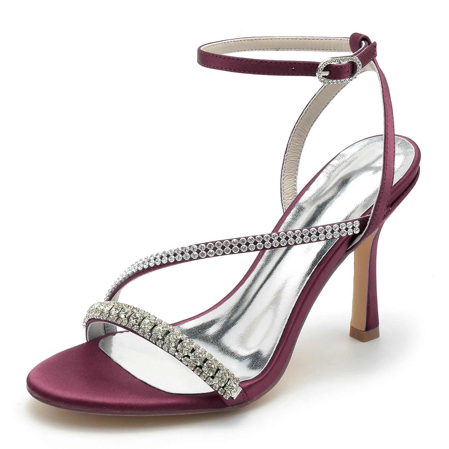 Stiletto Heel 9.5cm Silk-Like Shoes CK0328 - COCOMELODY
