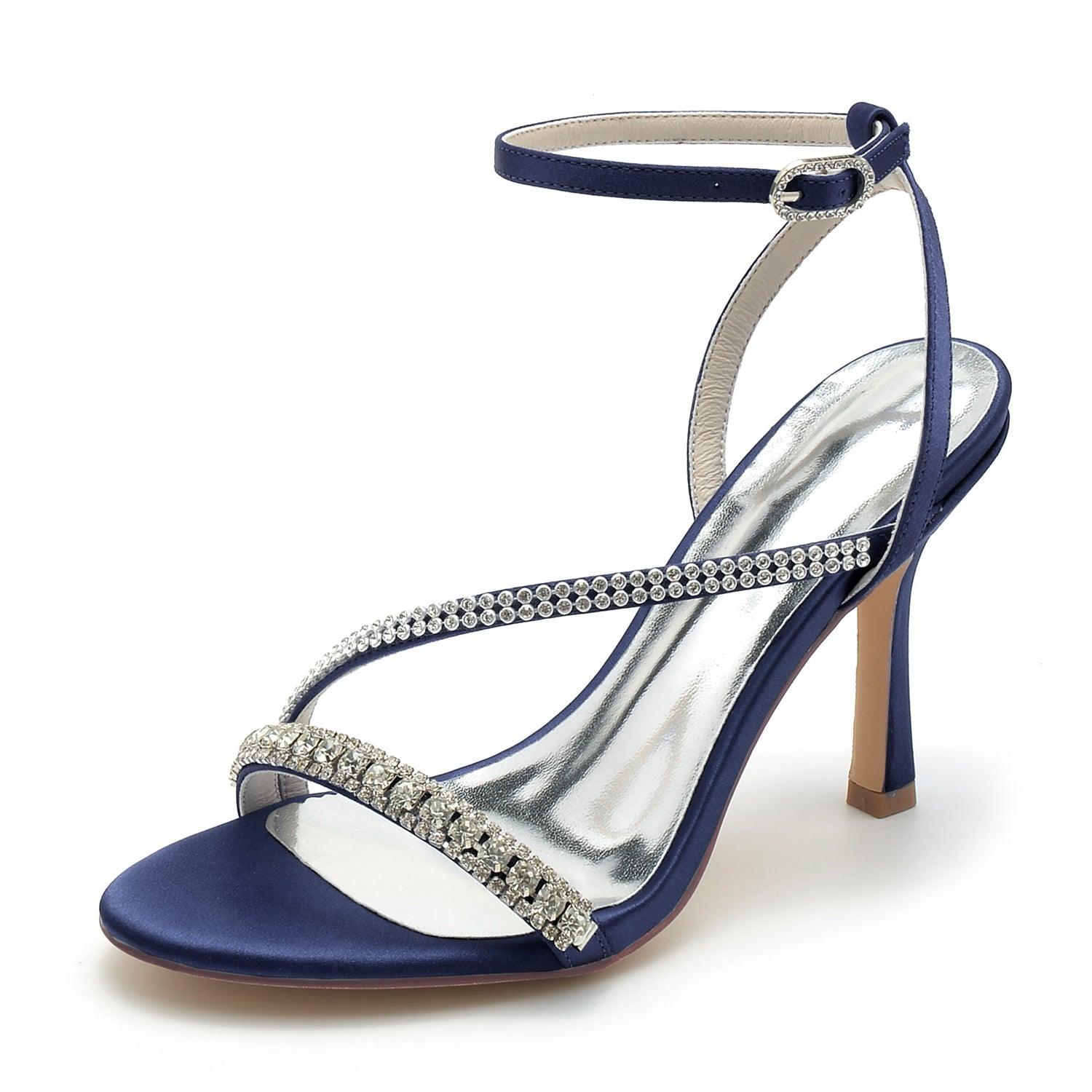 Stiletto Heel 9.5cm Silk-Like Shoes CK0328 - COCOMELODY