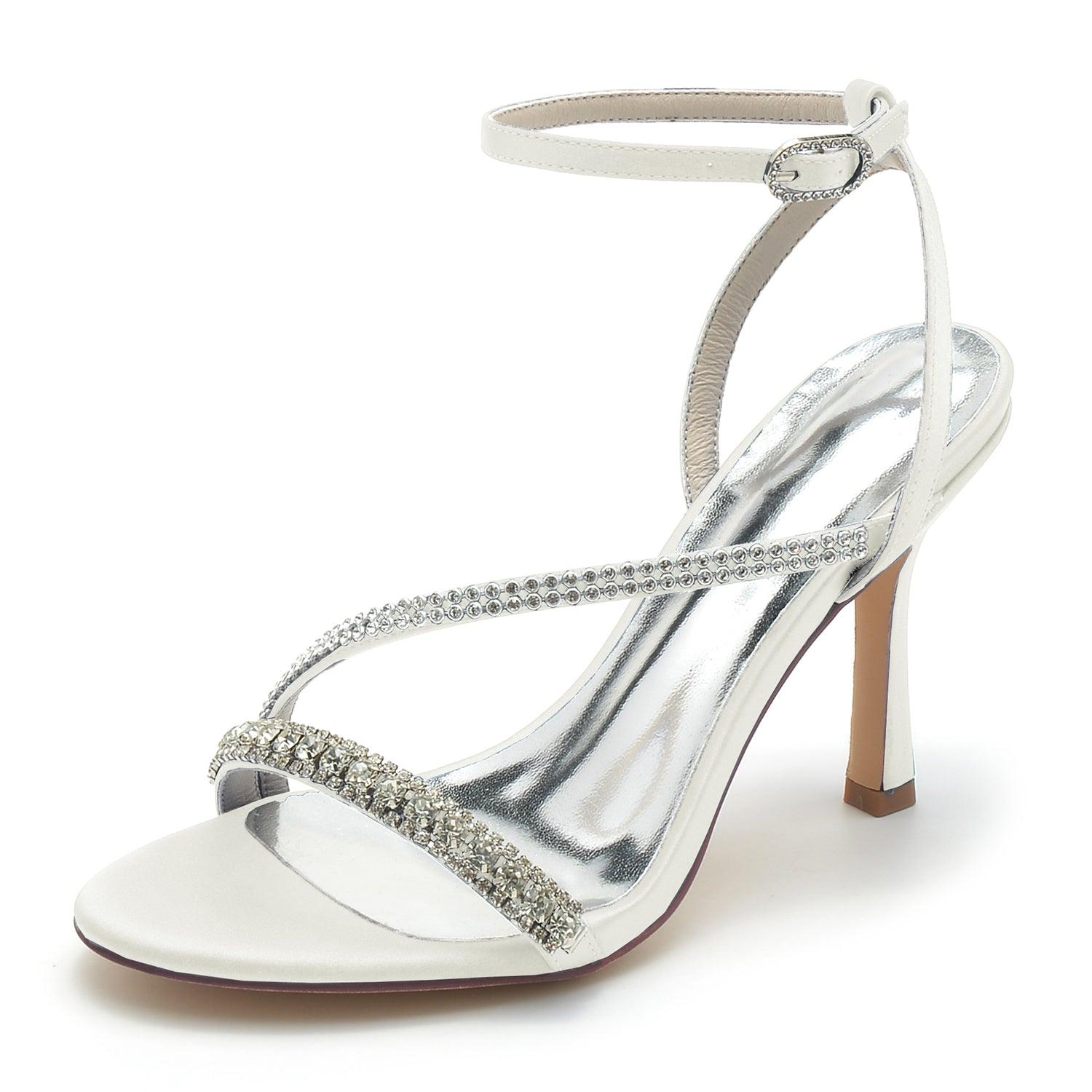 Stiletto Heel 9.5cm Silk-Like Shoes CK0328 - COCOMELODY