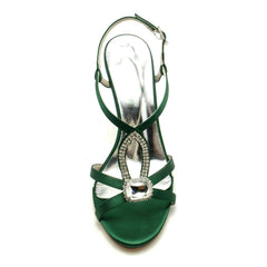 Stiletto Heel 9.5cm Silk-Like Shoes CK0329 - COCOMELODY