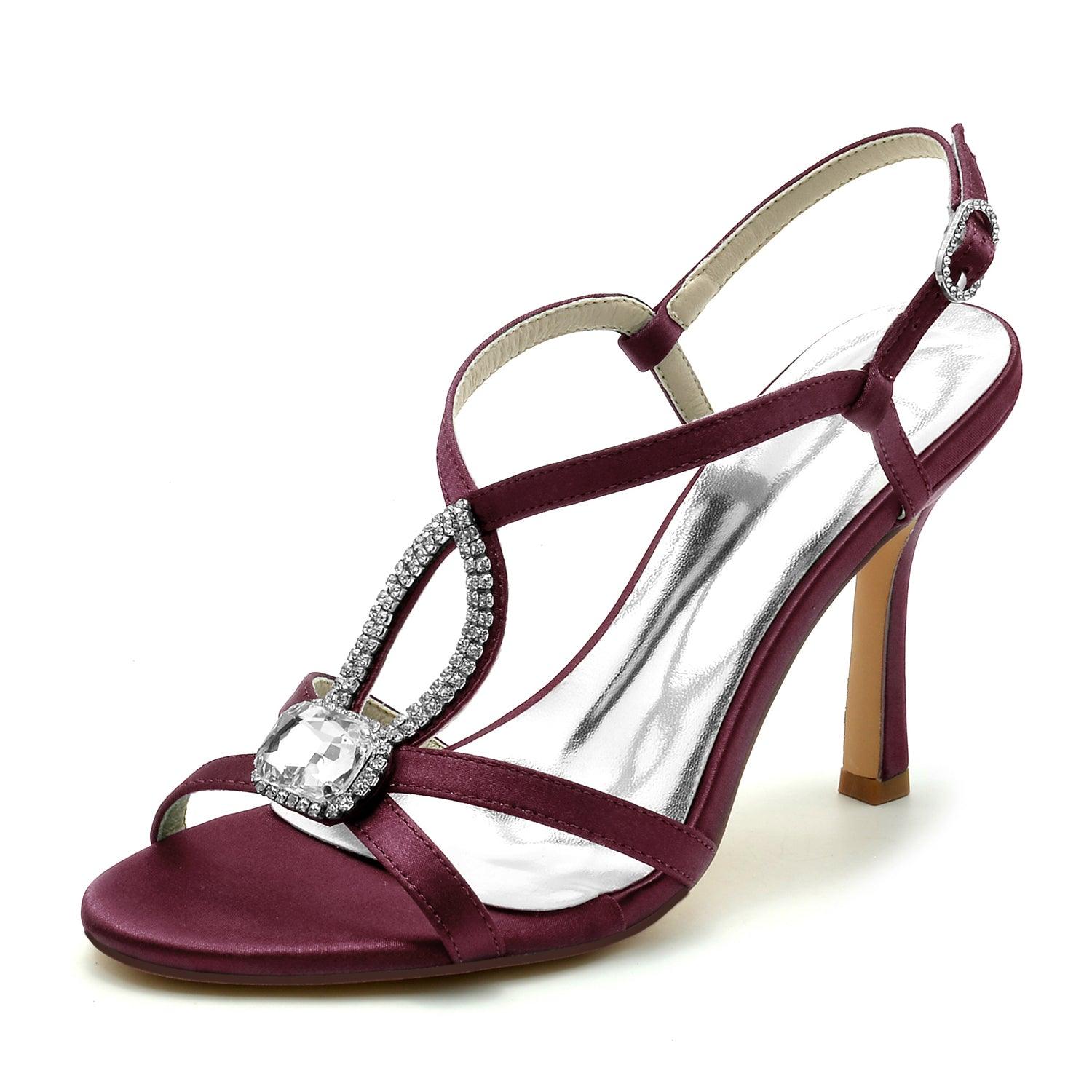 Stiletto Heel 9.5cm Silk-Like Shoes CK0329 - COCOMELODY
