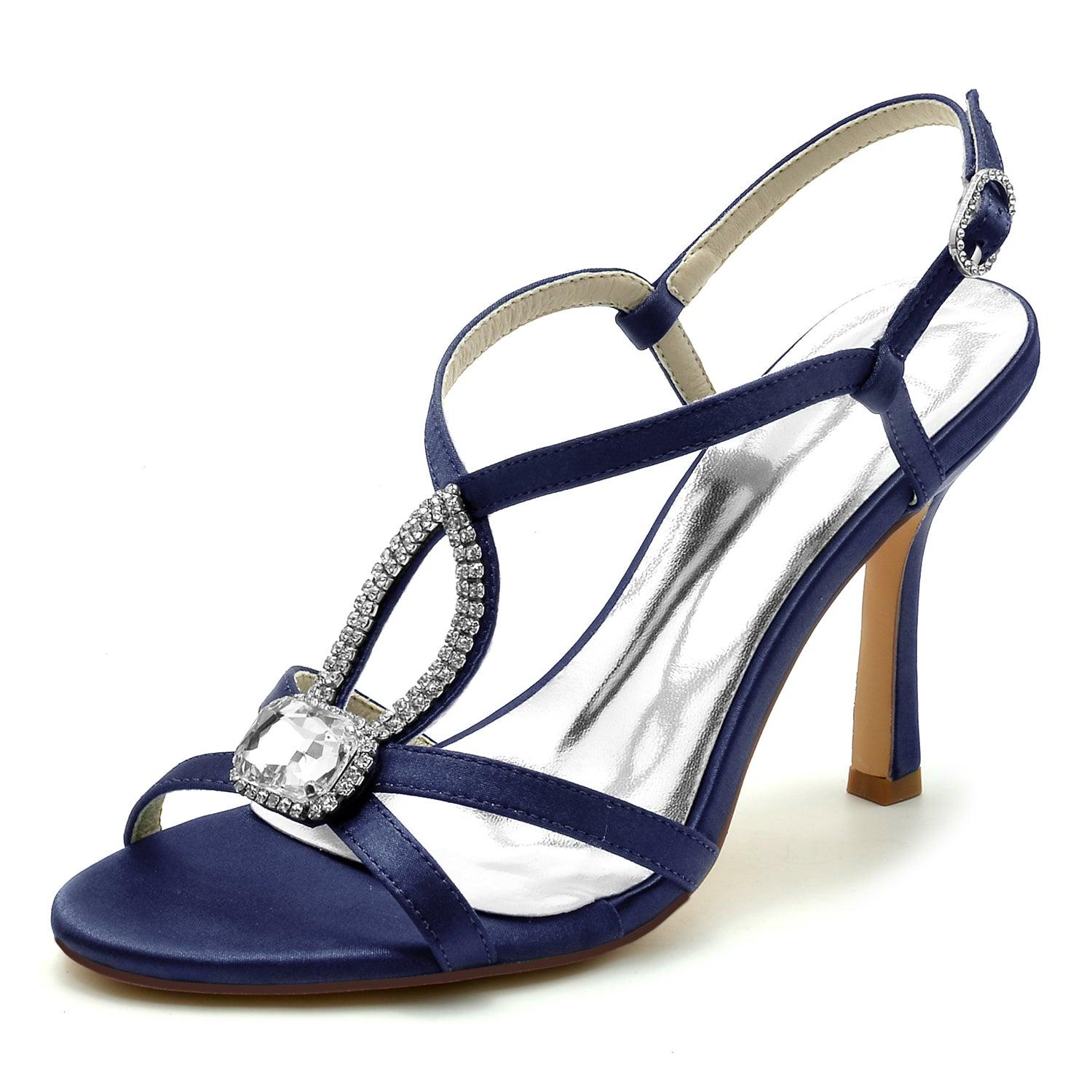 Stiletto Heel 9.5cm Silk-Like Shoes CK0329 - COCOMELODY
