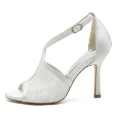 Stiletto Heel 9.5cm Lace Shoes CK0330 - COCOMELODY