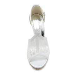 Stiletto Heel 9.5cm Lace Shoes CK0330 - COCOMELODY