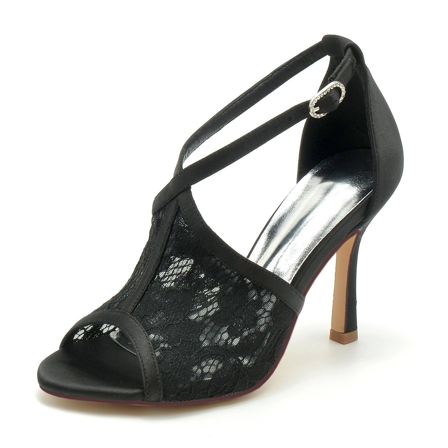 Stiletto Heel 9.5cm Lace Shoes CK0330 - COCOMELODY