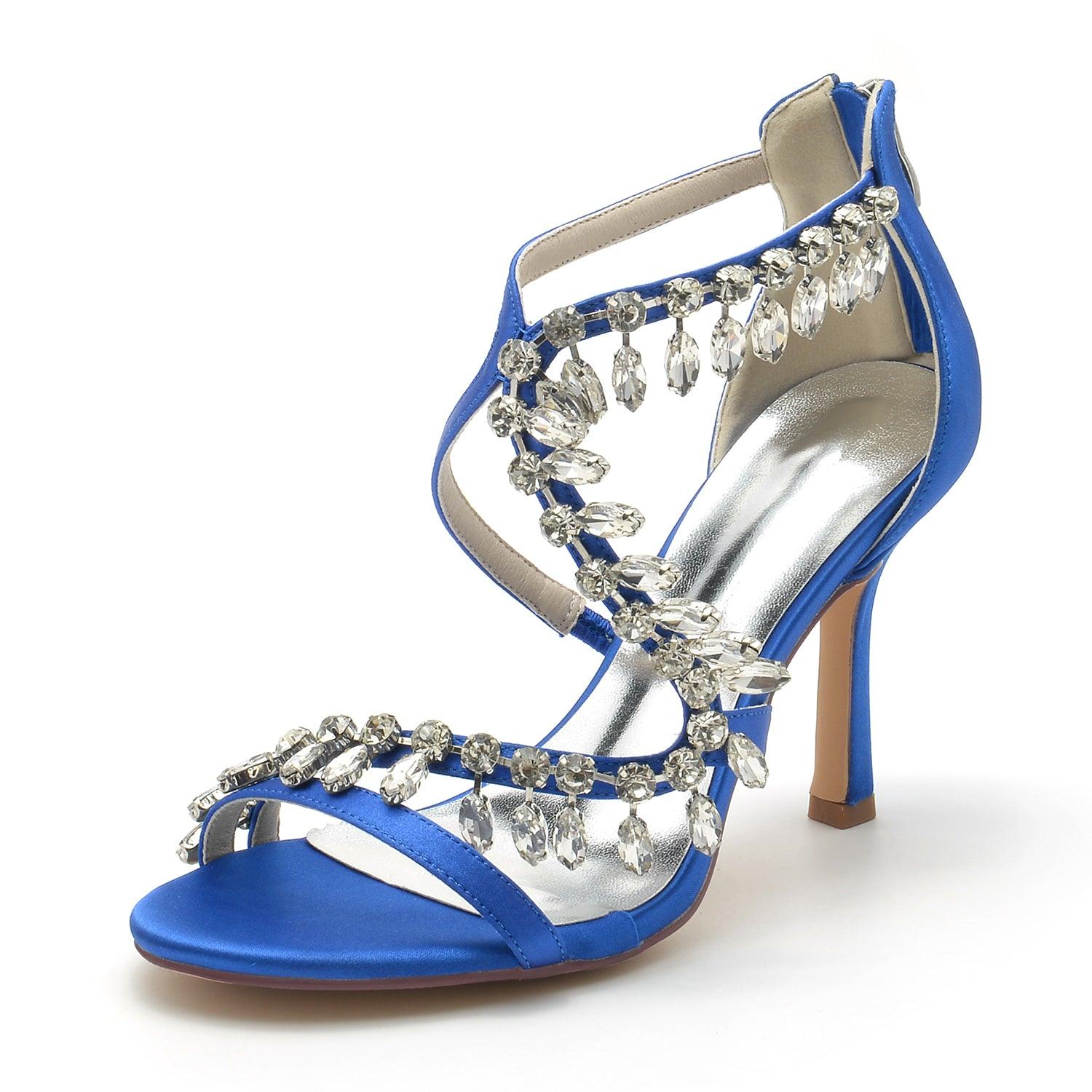 Stiletto Heel 9.5cm Silk-Like Shoes CK0331 - COCOMELODY
