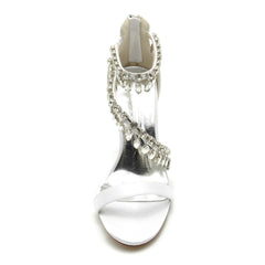 Stiletto Heel 9.5cm Silk-Like Shoes CK0332 - COCOMELODY