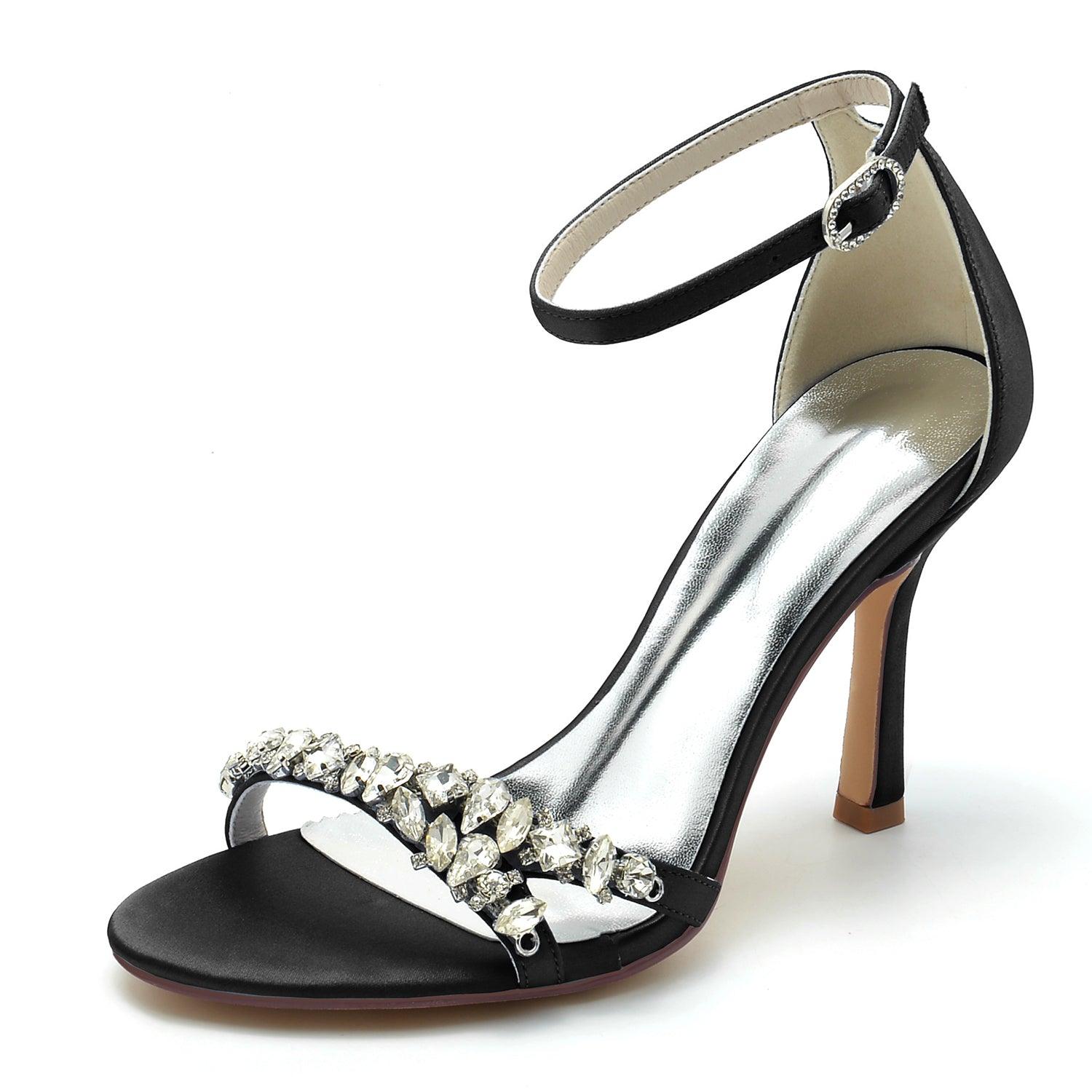 Stiletto Heel 9.5cm Silk-Like Shoes CK0337 - COCOMELODY