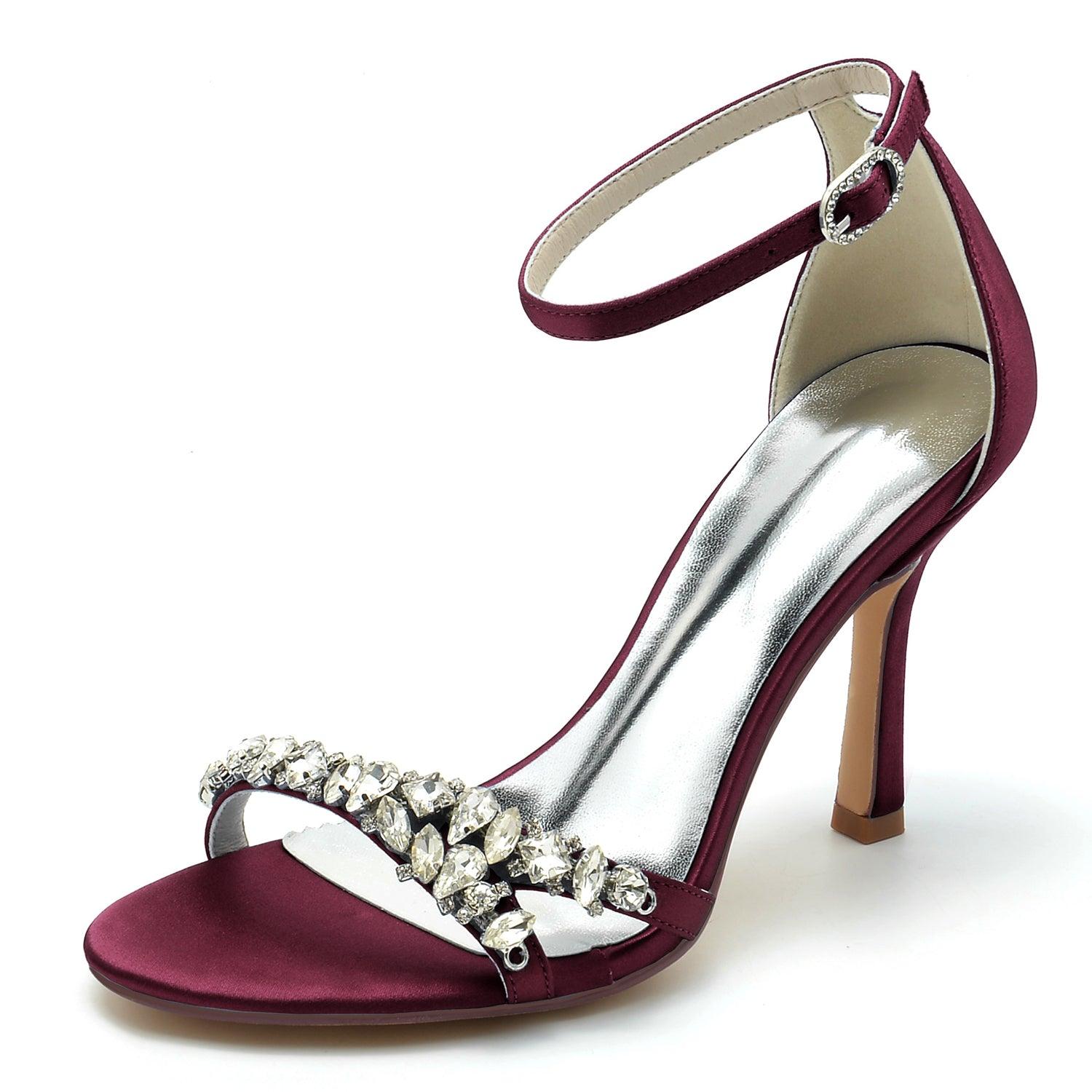 Stiletto Heel 9.5cm Silk-Like Shoes CK0337 - COCOMELODY