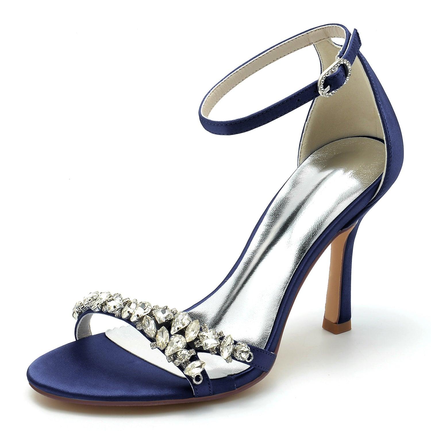 Stiletto Heel 9.5cm Silk-Like Shoes CK0337 - COCOMELODY