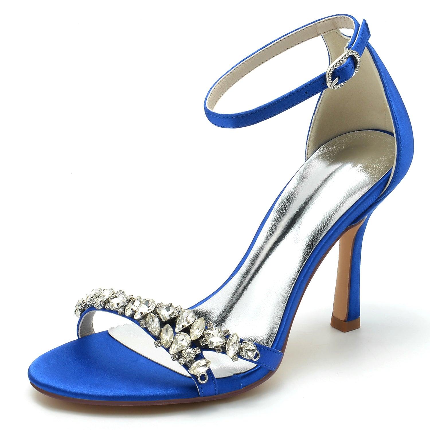 Stiletto Heel 9.5cm Silk-Like Shoes CK0337 - COCOMELODY