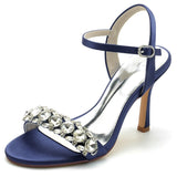 Stiletto Heel 9.5cm Silk-Like Shoes CK0338 - COCOMELODY