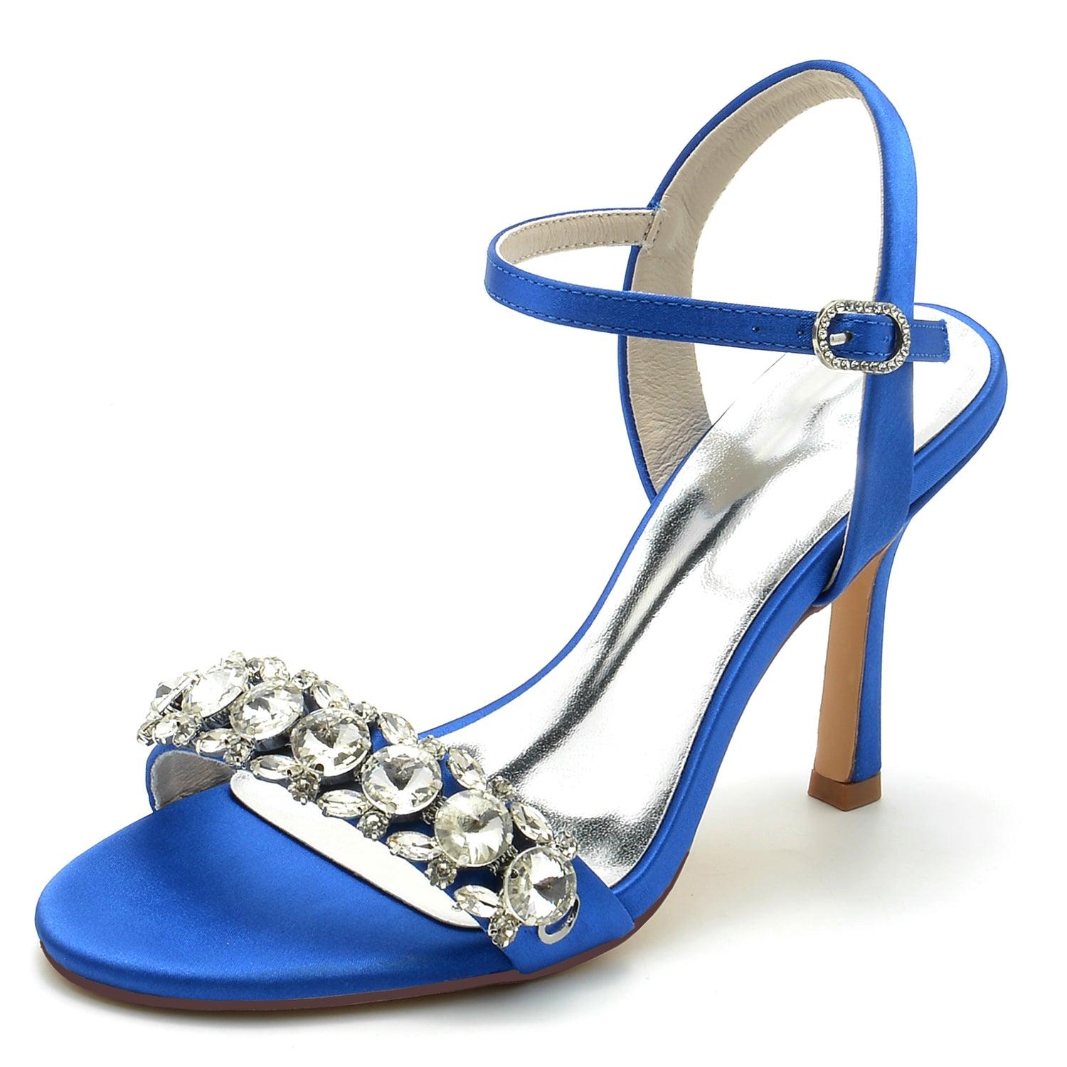 Stiletto Heel 9.5cm Silk-Like Shoes CK0338 - COCOMELODY