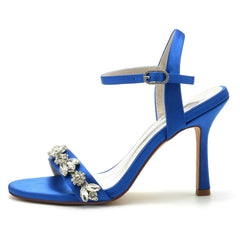 Stiletto Heel 9.5cm Silk-Like Shoes CK0339 - COCOMELODY