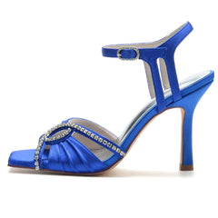 Stiletto Heel 9.5cm Silk-Like Shoes CK0341 - COCOMELODY
