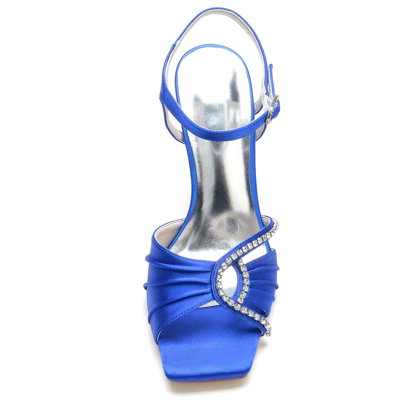 Stiletto Heel 9.5cm Silk-Like Shoes CK0341 - COCOMELODY