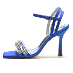 Stiletto Heel 9.5cm Silk-Like Shoes CK0342 - COCOMELODY