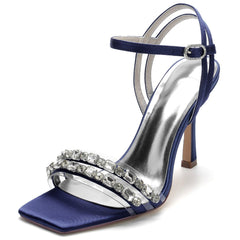 Stiletto Heel 9.5cm Silk-Like Shoes CK0342 - COCOMELODY