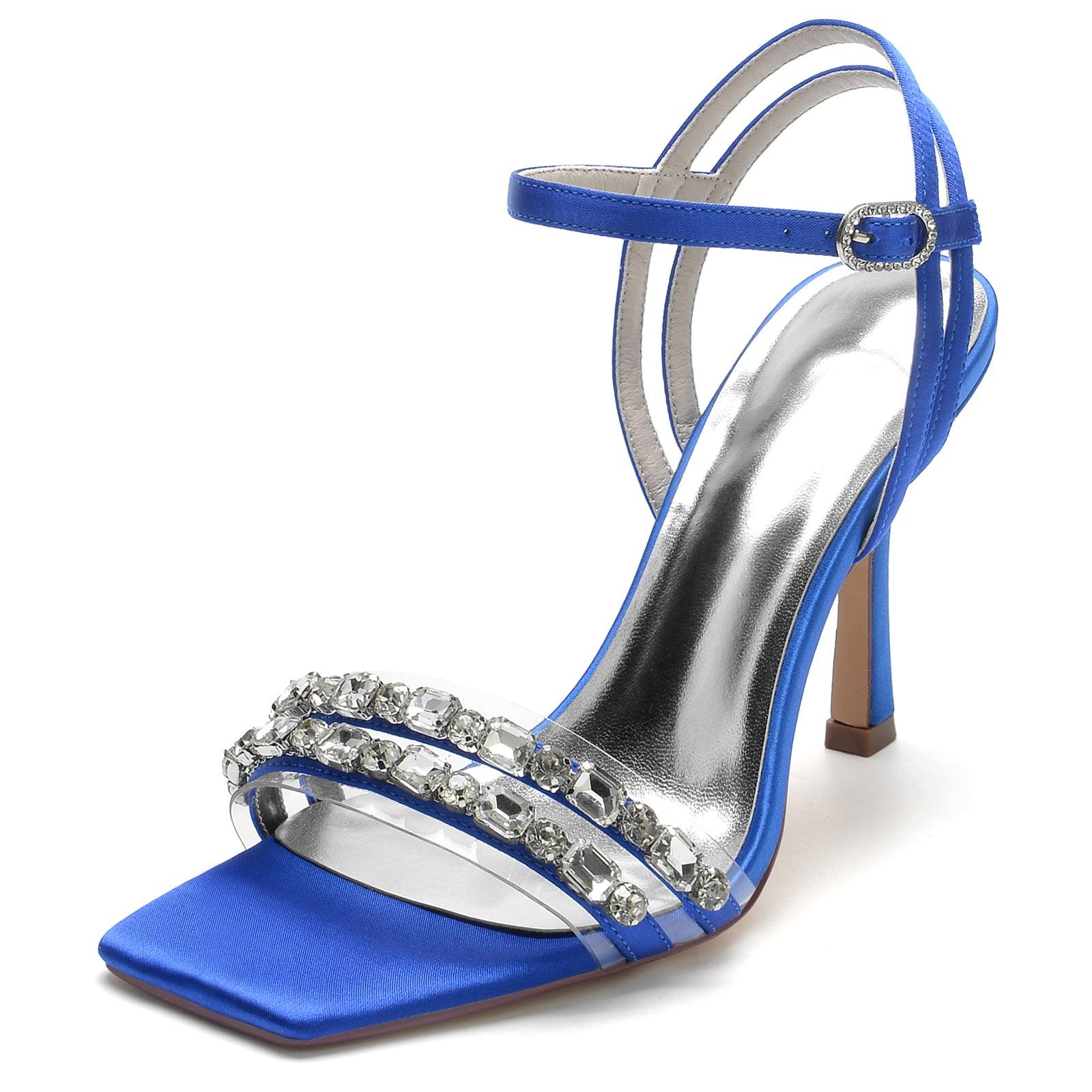 Stiletto Heel 9.5cm Silk-Like Shoes CK0342 - COCOMELODY
