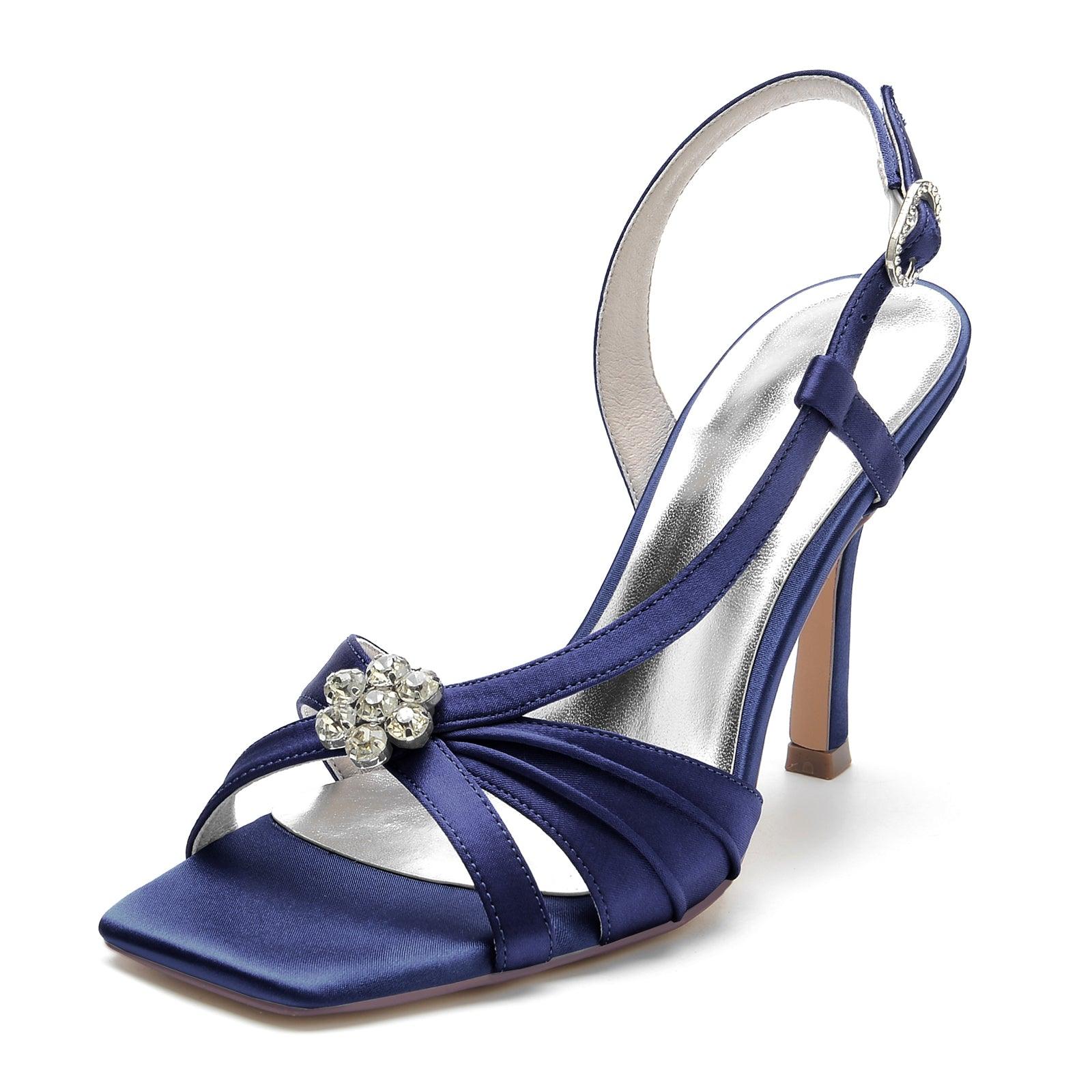 Stiletto Heel 9.5cm Silk-Like Shoes CK0343 - COCOMELODY