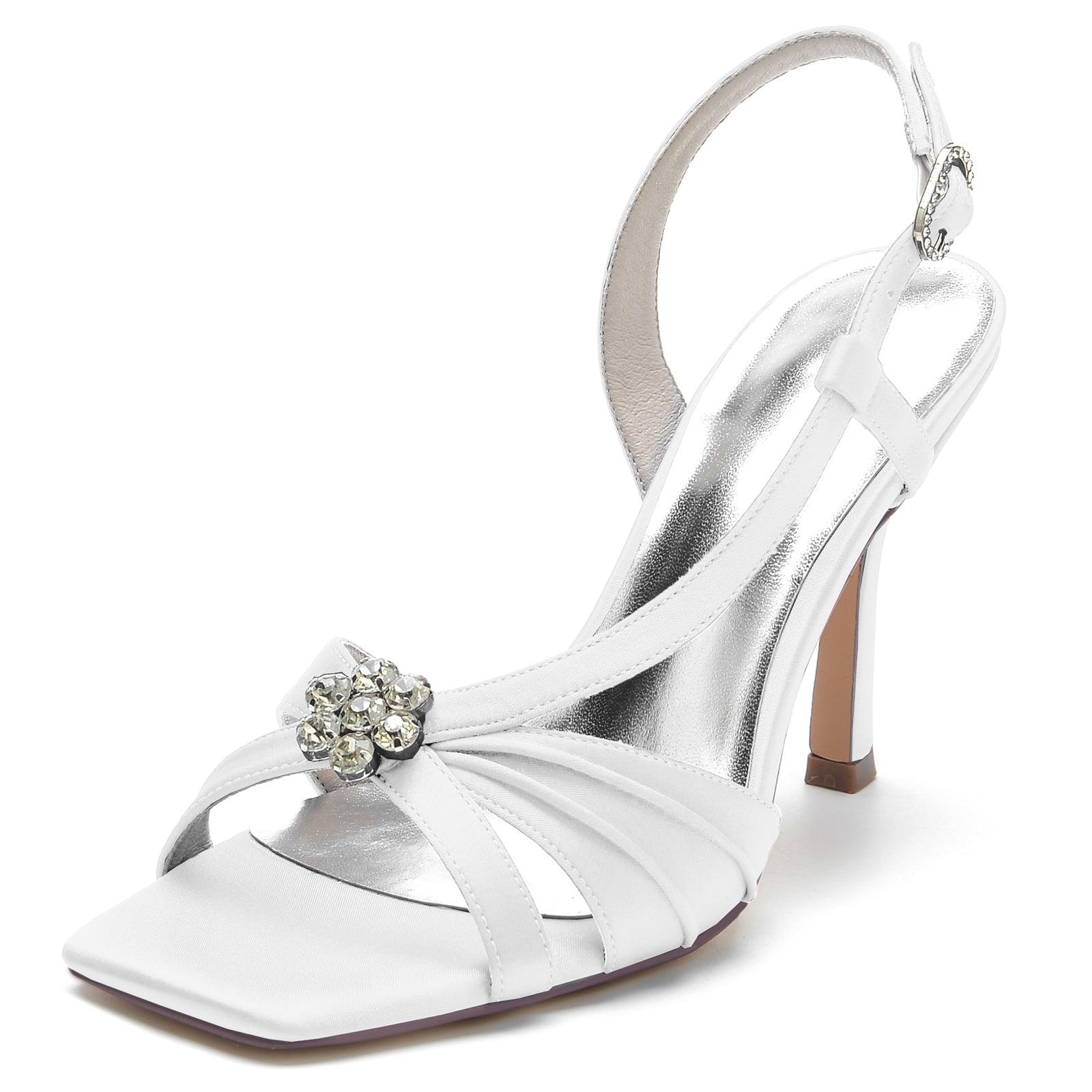 Stiletto Heel 9.5cm Silk-Like Shoes CK0343 - COCOMELODY