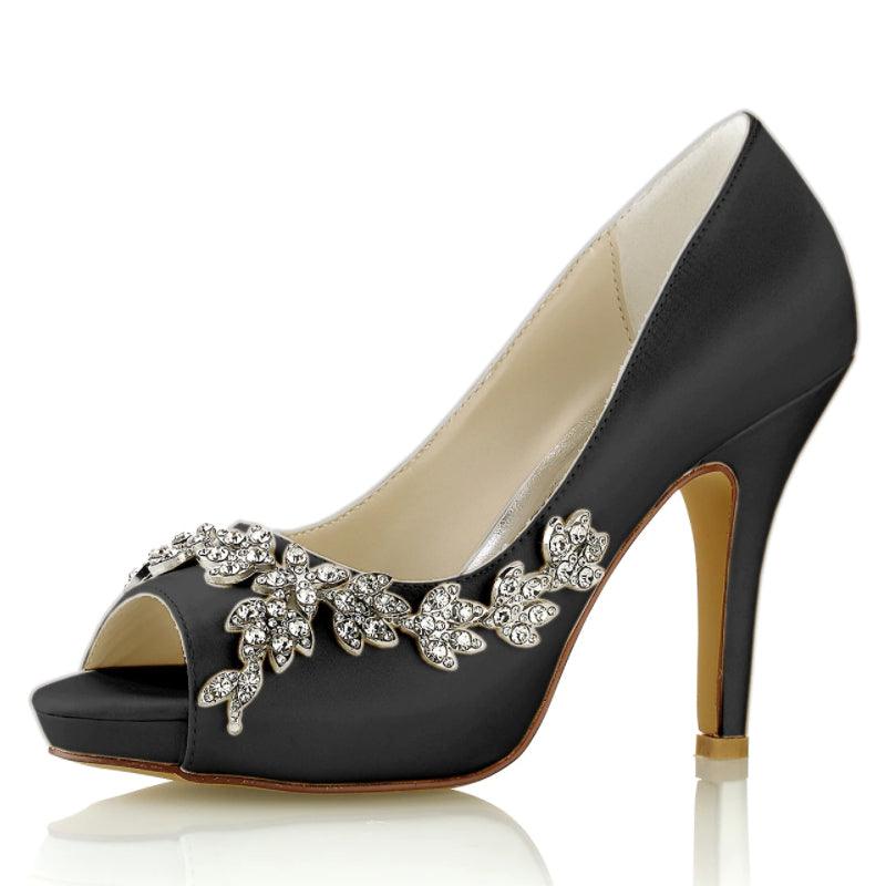 Stiletto Heel 10cm Silk-Like Shoes CK0348 - COCOMELODY