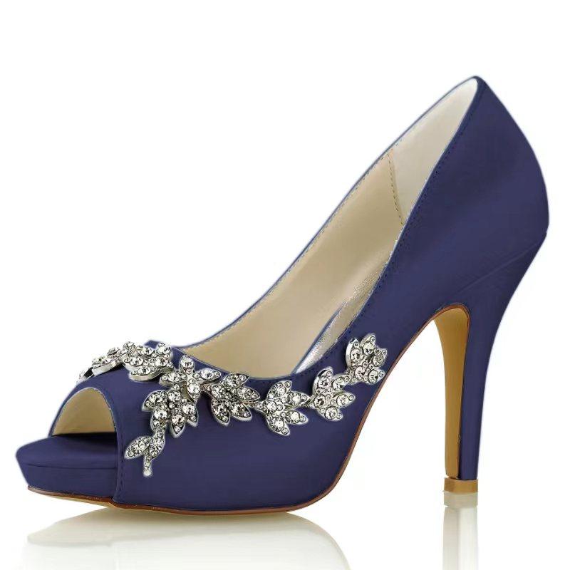 Stiletto Heel 10cm Silk-Like Shoes CK0348 - COCOMELODY