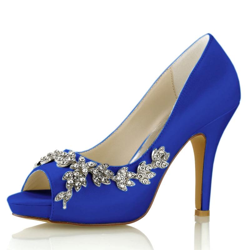 Stiletto Heel 10cm Silk-Like Shoes CK0348 - COCOMELODY