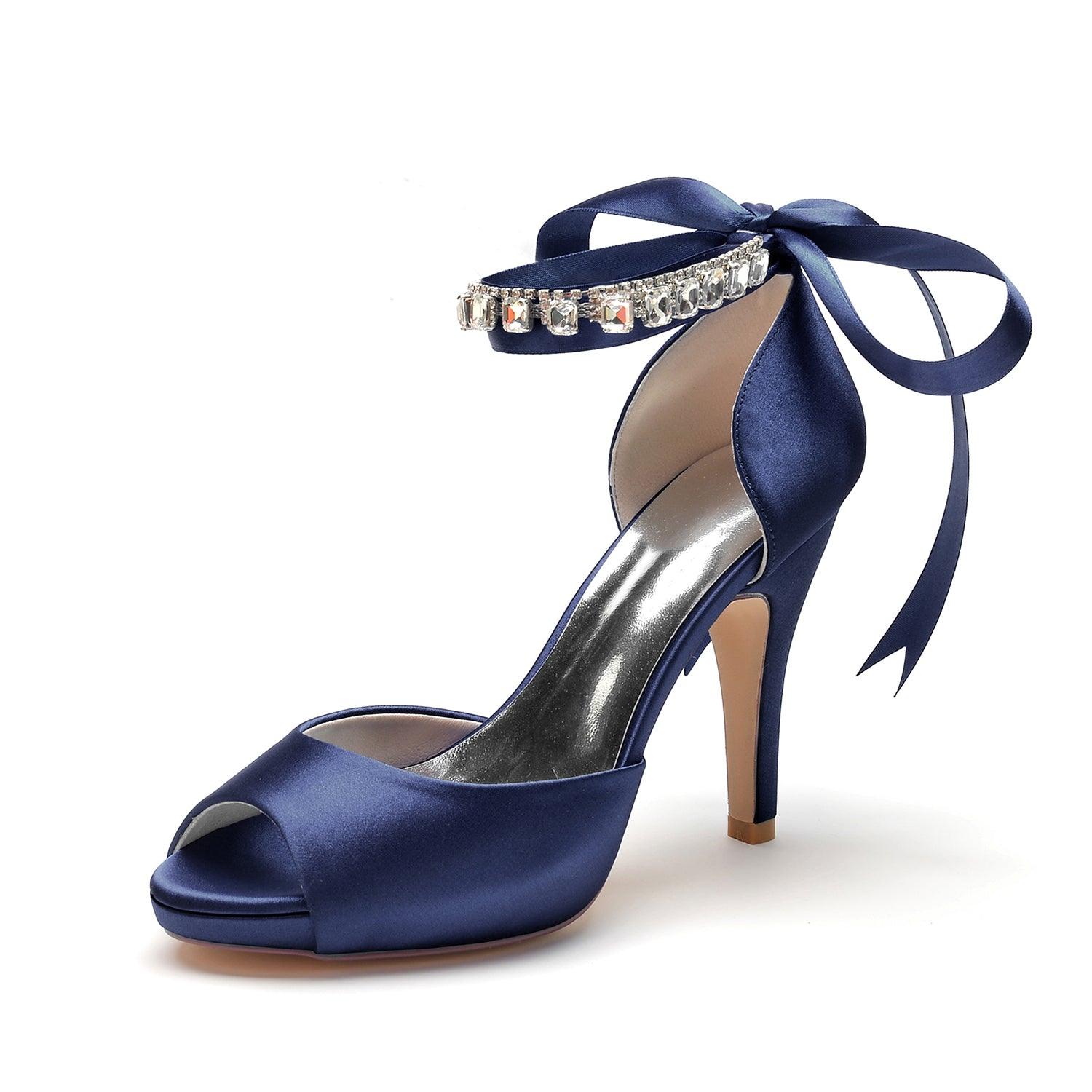 Stiletto Heel 10cm Silk-Like Shoes CK0353 - COCOMELODY
