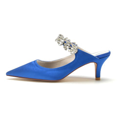 Stiletto Heel 6cm Silk-Like Shoes CK0360 - COCOMELODY