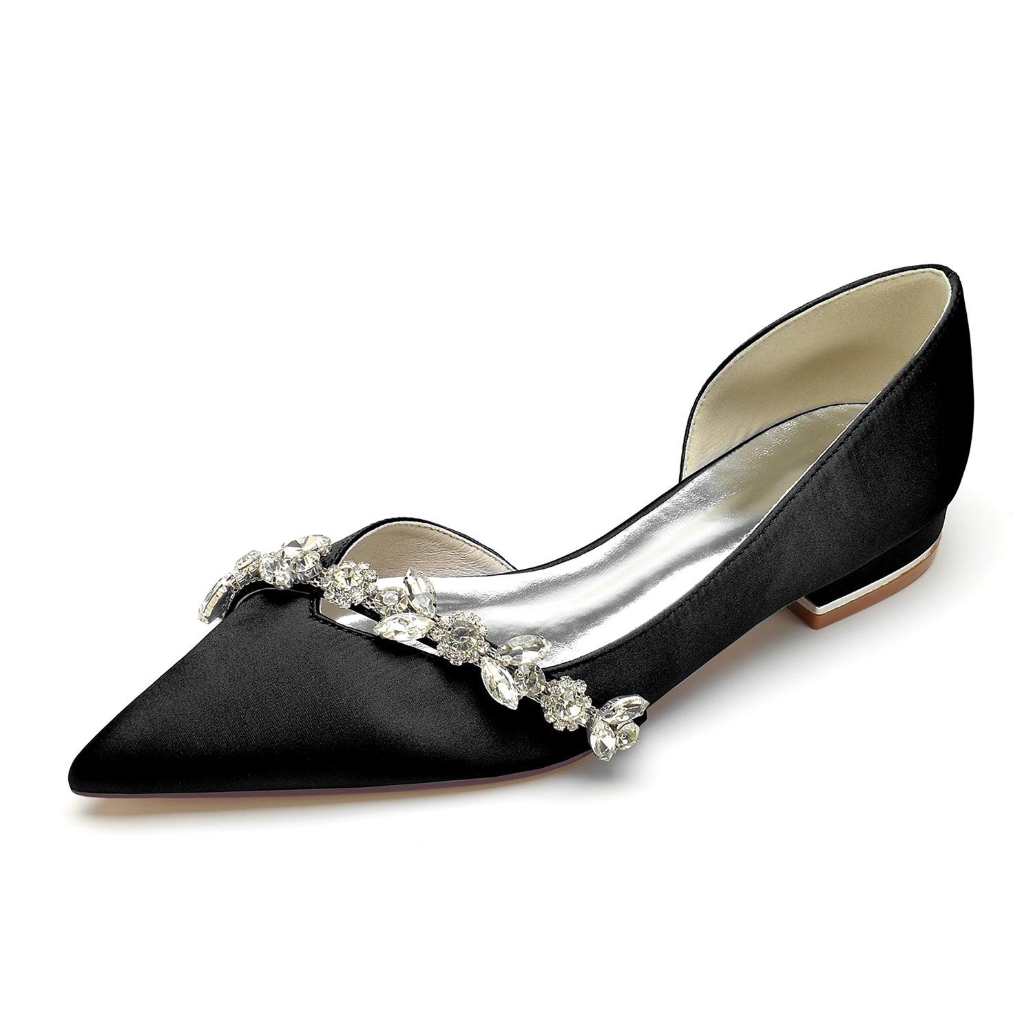 Flat Heel 2.5cm Silk-Like Shoes CK0361 - COCOMELODY