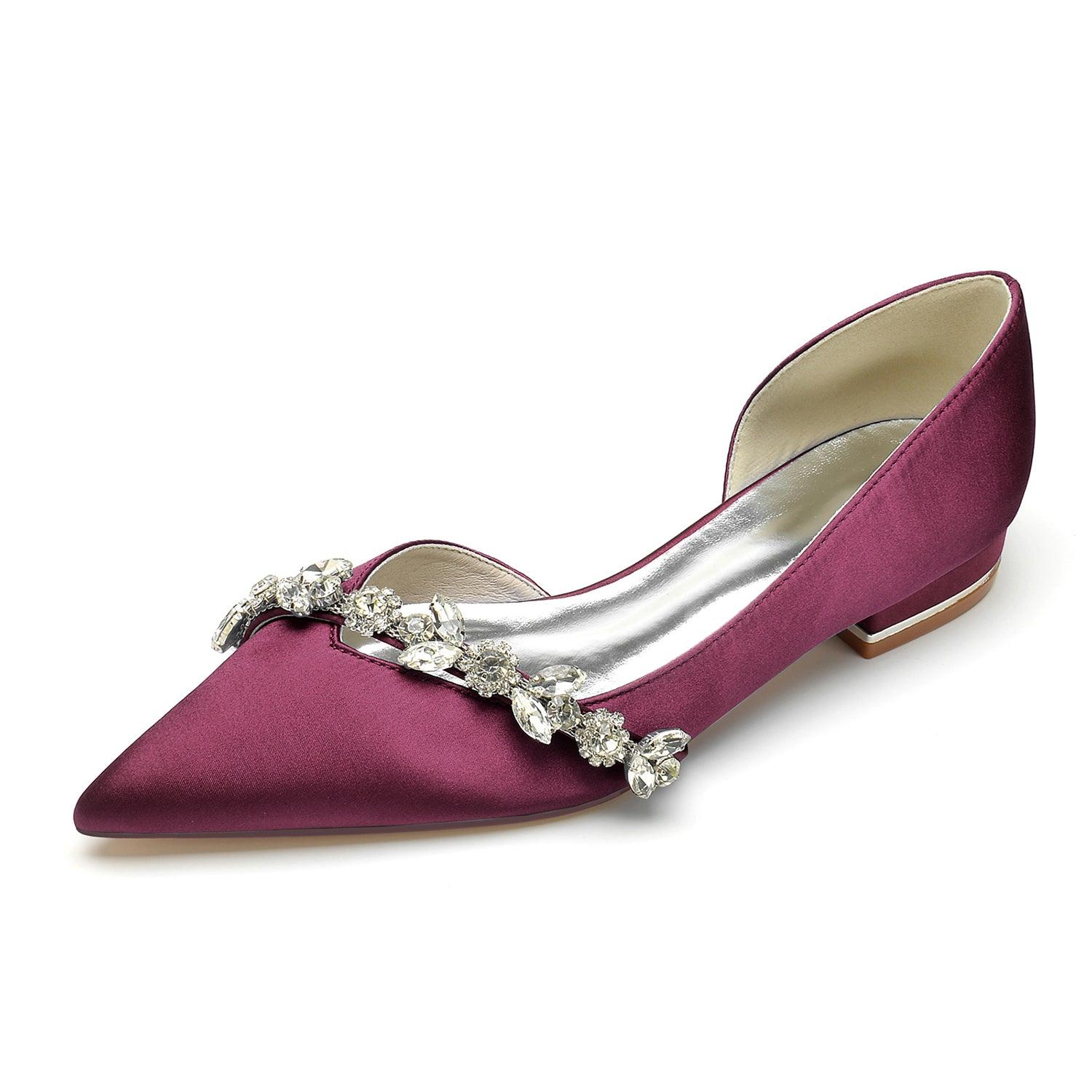 Flat Heel 2.5cm Silk-Like Shoes CK0361 - COCOMELODY