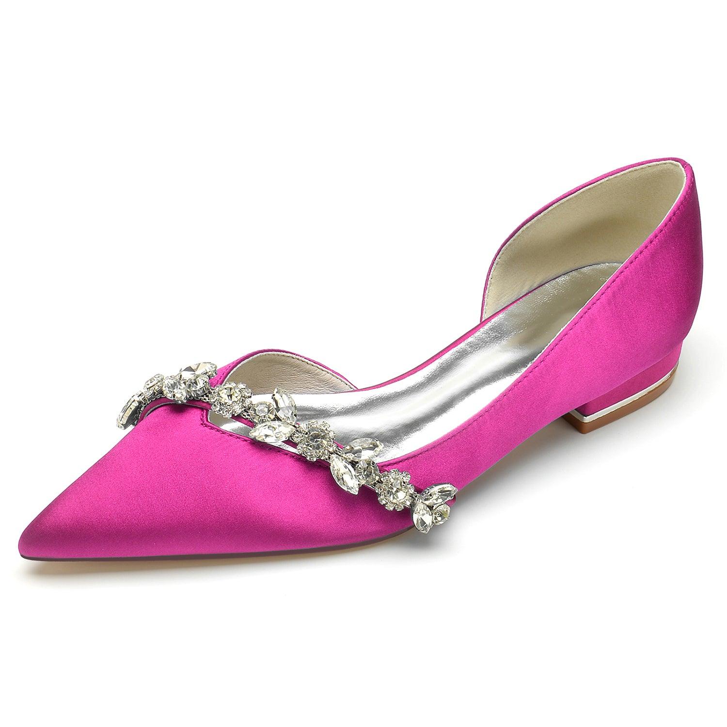 Flat Heel 2.5cm Silk-Like Shoes CK0361 - COCOMELODY