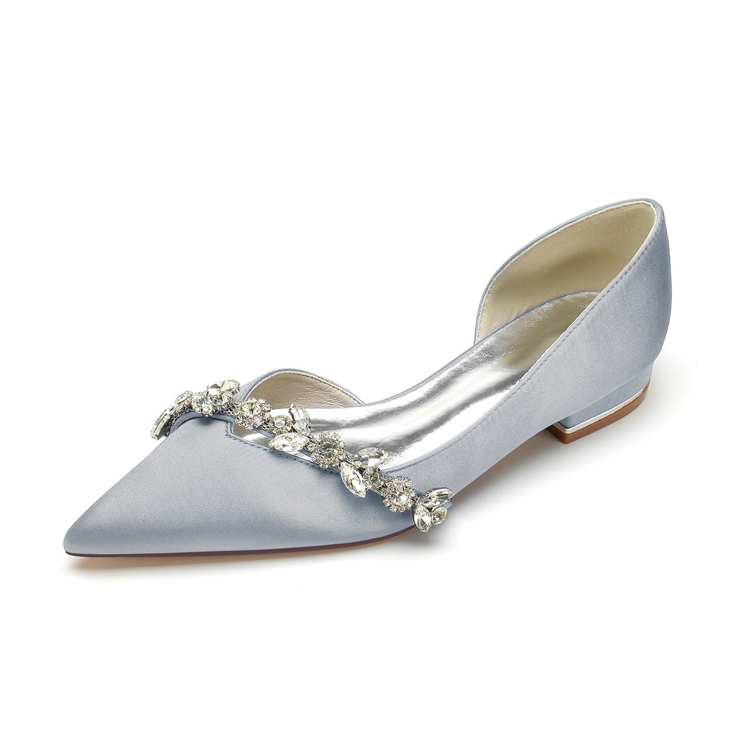 Flat Heel 2.5cm Silk-Like Shoes CK0361 - COCOMELODY