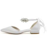 Flat Heel 2.5cm Silk-Like Shoes CK0364 - COCOMELODY