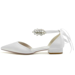Flat Heel 2.5cm Silk-Like Shoes CK0364 - COCOMELODY