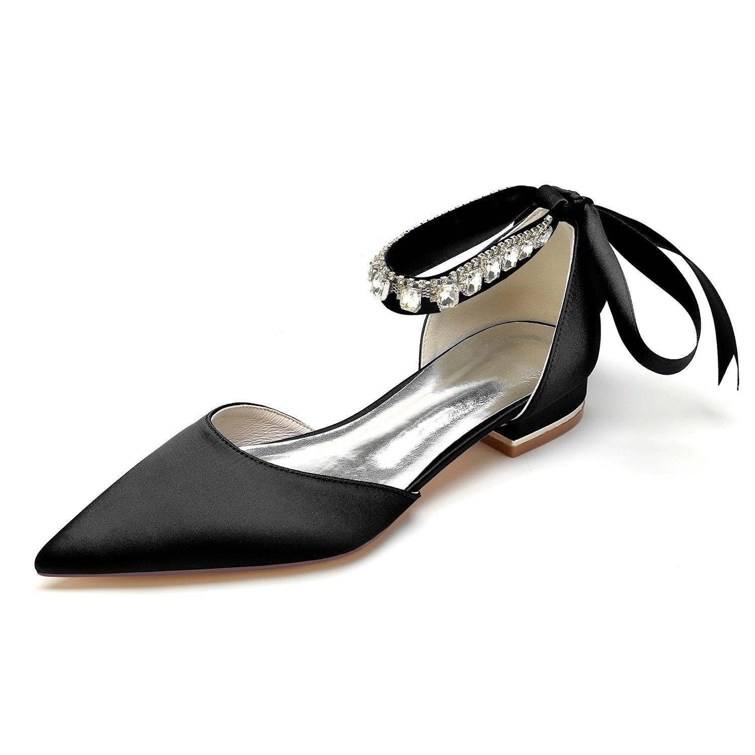 Flat Heel 2.5cm Silk-Like Shoes CK0365 - COCOMELODY