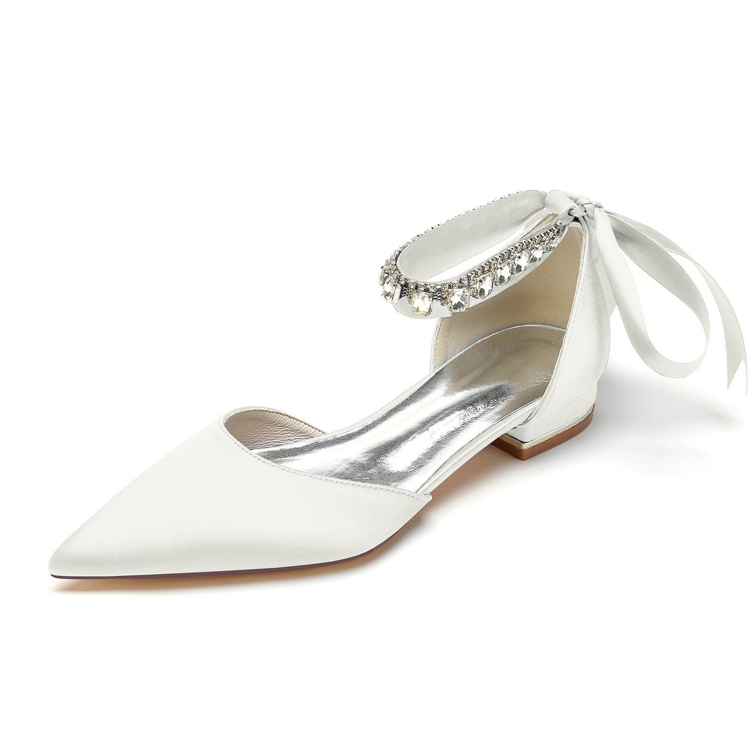 Flat Heel 2.5cm Silk-Like Shoes CK0365 - COCOMELODY