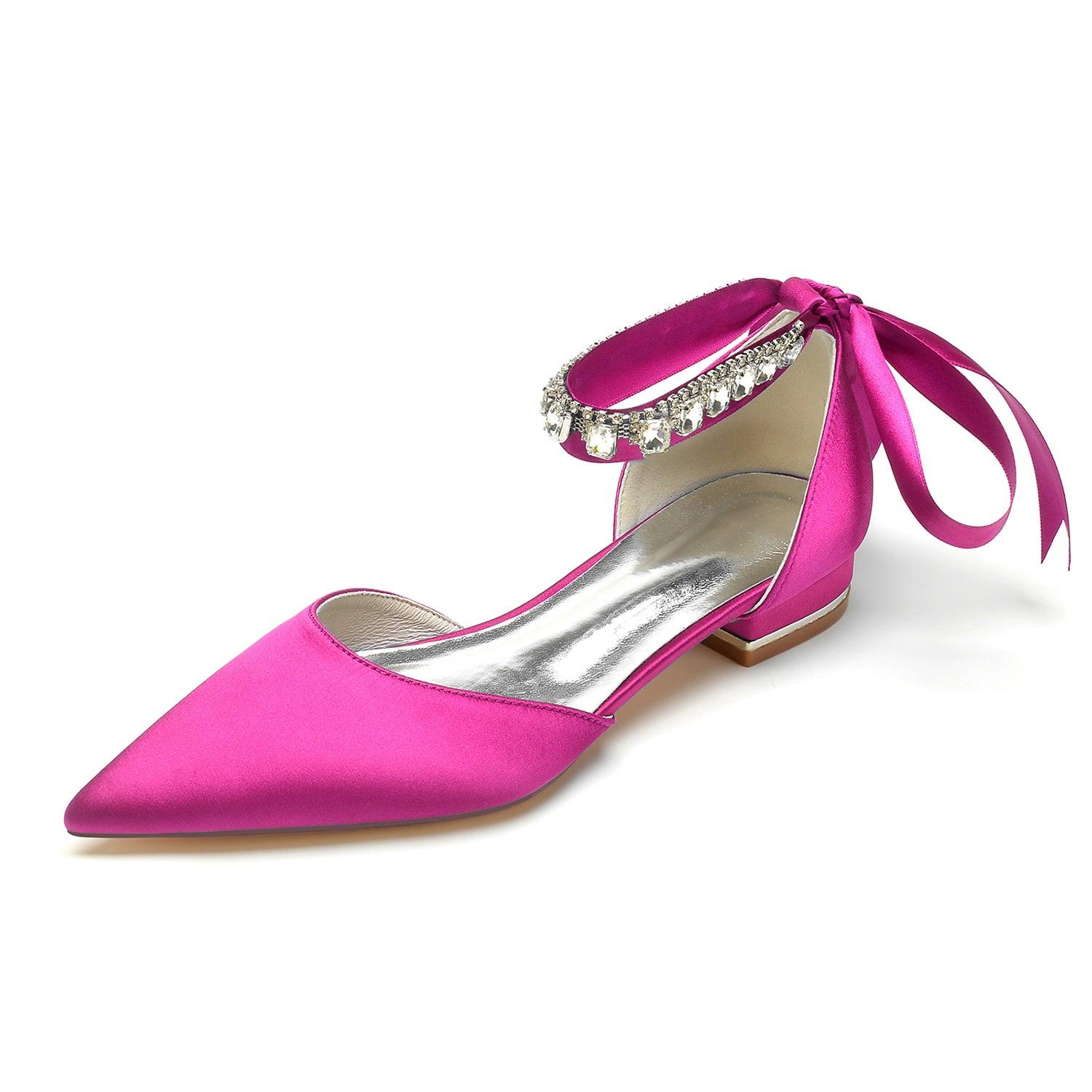 Flat Heel 2.5cm Silk-Like Shoes CK0365 - COCOMELODY