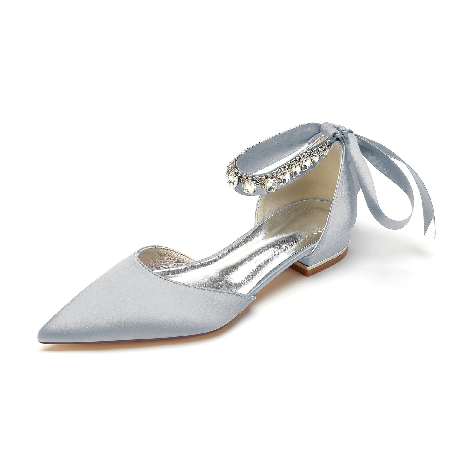 Flat Heel 2.5cm Silk-Like Shoes CK0365 - COCOMELODY
