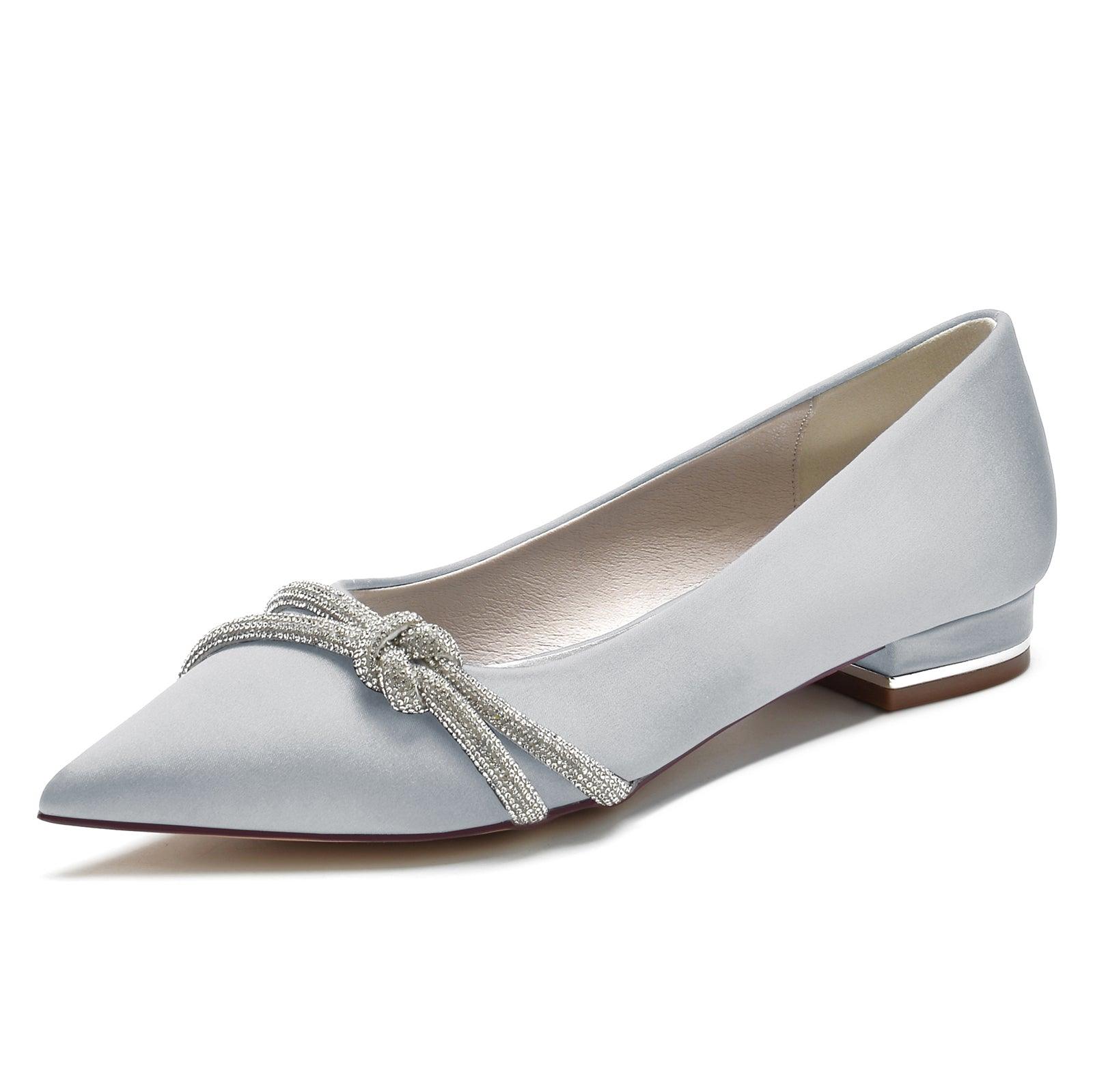 Flat Heel 2.5cm Silk-Like Shoes CK0366 - COCOMELODY